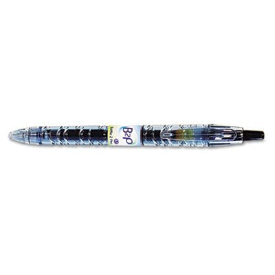 B2P Retractable Gel Roller Pen, Barcoded, Fine - Black Ink
