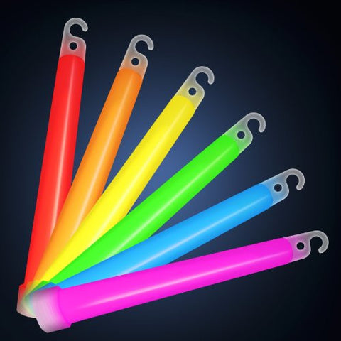 6" Glow Sticks in Assorted Colors (Pack of 25)