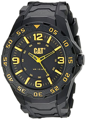 Motion - Black & Yellow Dial  45.5MM Black Rubber Strap