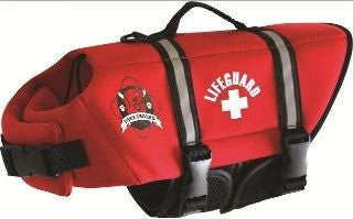 Neoprene Doggy Life Jacket - Red, X-Small