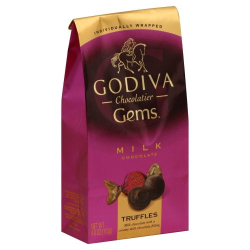Godiva Chocolatier Gems Milk Chocolate Truffes 4 oz(6 PACK)