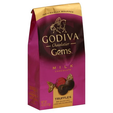 Godiva Chocolatier Gems Milk Chocolate Truffes 4 oz(6 PACK)