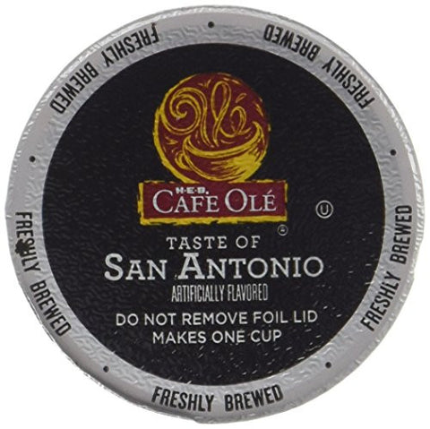 Cafe Ole Taste of San Antonio Medium Roast Single Serve Coffee Cups 12 Count.