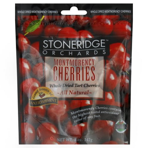 Whole Dried Montmorency Cherries 5.0 OZ (Pack of 6)