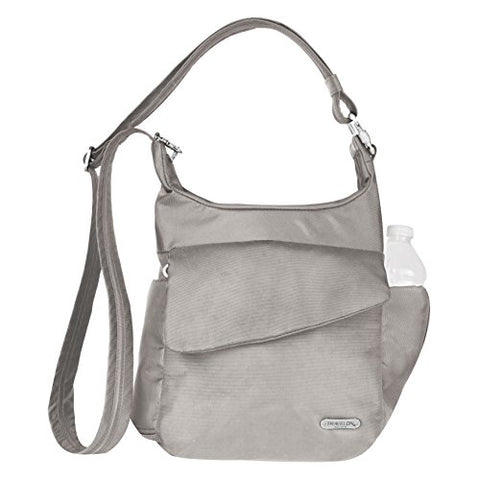 Travelon Anti-Theft Classic Messenger Bag, Stone, One Size