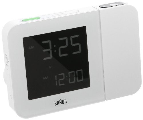 Braun Projection Quartz Clock, White