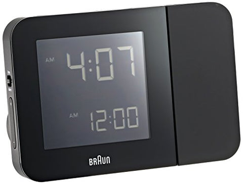 Braun Projection Quartz Clock, Black