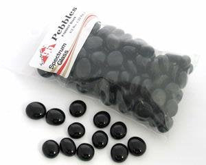 Spectrum Glass Pebbles - Black System 96 (1/2 lb)