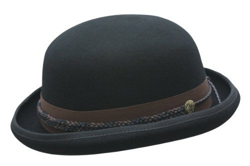 Carson City Wool Bowler - Black, Large
