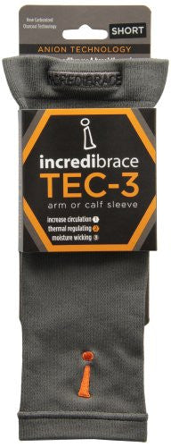 Arm/Calf Sleeve - Thin Performance - Grey, Medium Length