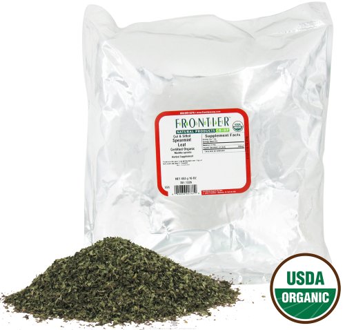 Frontier Co-op Spearmint Leaf, Cut & Sifted, Organic 1 Lb