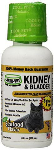 Liquid-Vet Cat Kidney & Bladder Formula - Seafood Flavor, 8.0 oz