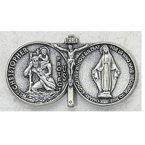 Visor Clip, St. Christopher Miraculous