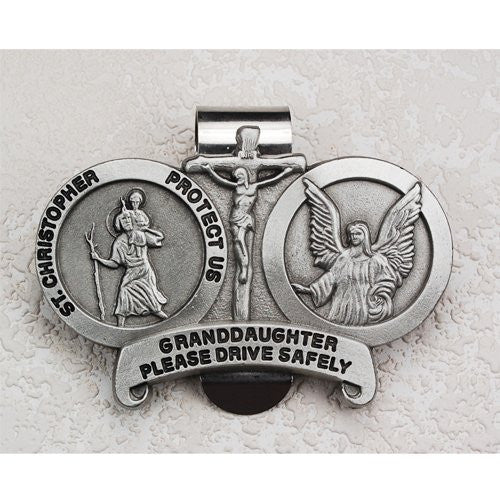 St Chris Granddaughter Visor Clip
