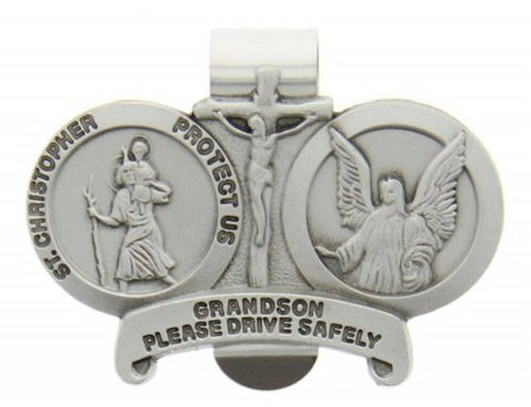 St Chris Grandson Visor Clip