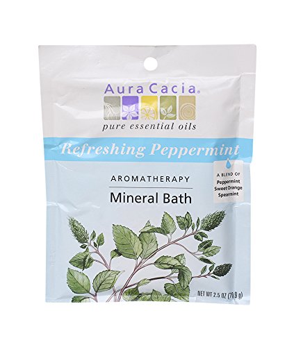 Aura Cacia Mineral Bath, Refreshing Peppermint, 2.5 oz