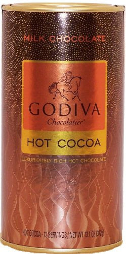 Godiva - Cocoa Milk Choc Canister, 13.1oz