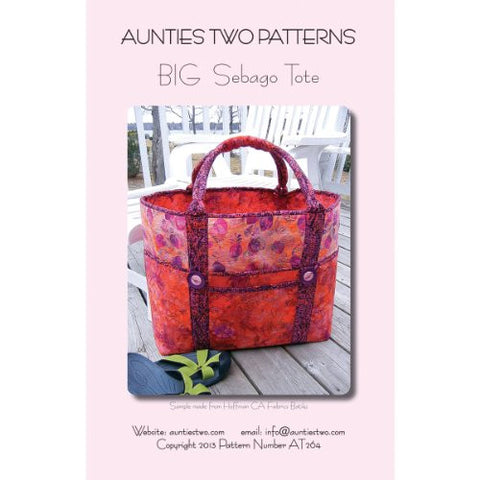 Aunties Two Patterns Big Sebago Tote