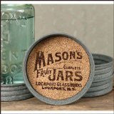 Mason Jar Lid Coaster - Mason Jars Logo