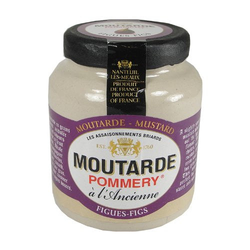 Pommery Fig Mustard - Small Stone Jar, 3.5 oz