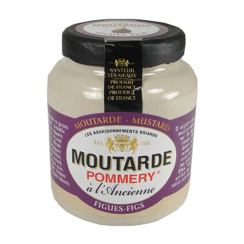 Pommery Fig Mustard - Small Stone Jar, 3.5 oz