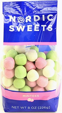 Nordic Sweets Mintees Chocolate Mint Creams, 8 Ounce