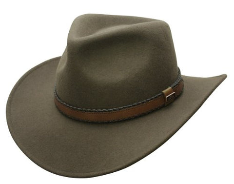 Outback Creek Crushable Wool Hat - Loden Green, X-Large