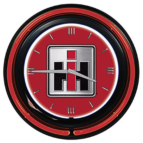 FA Double Neon Wall Clock, /15" Rd/Req. 1-AA Battery /  w/On & Off switch for Neon/new IV Adaptor