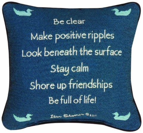 ADVICE FROM THE LAKE -YTN-12 PILLOW