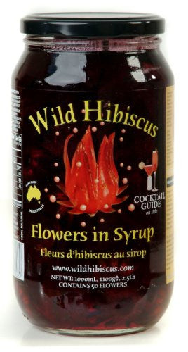 Wild Hibiscus Flowers in Syrup (Large event 50 flower 2lb jars)