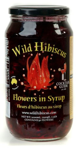 Wild Hibiscus Flowers in Syrup (Large event 50 flower 2lb jars)