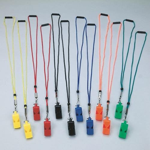 Arbiter Pealess Whistle and Lanyard (Set of 12)