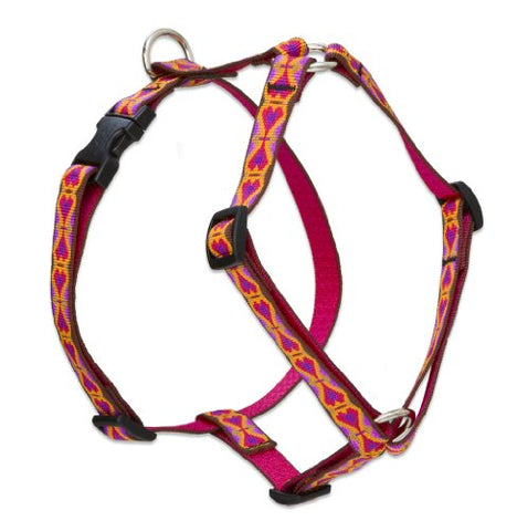 Lupine 3/4" Originals Collection - Heart 2 Heart, 12"-20" Roman Harness