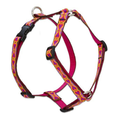Lupine 3/4" Originals Collection - Heart 2 Heart, 14"-24" Roman Harness
