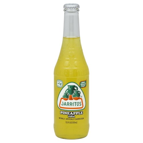 Jarritos Pineapple Natural Flavor Soda with Real Sugar 12.5 Oz