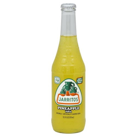 Jarritos Pineapple Natural Flavor Soda with Real Sugar 12.5 Oz