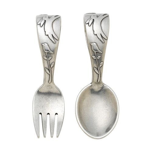 Quilted Rabbit 2 Piece Fork and Spoon Baby Set