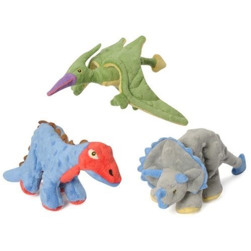 goDog Mini Terry Flying Dinosaur Pterodactyl with Chew Guard
goDog Mini Frills Dinosaur Grey Triceratops  with Chew Guard
goDog Mini Spike Plated Dinosaur Stegosaurus with Chew Guard