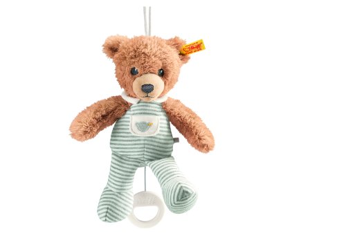 Sleep Well Bear Music Box, Grey, 7.9"