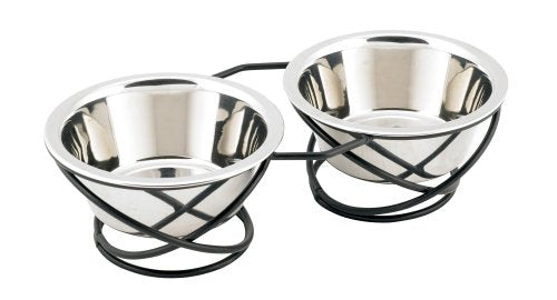 Spring Style Double Diner, Black Metal Double Riser, Med 12 oz