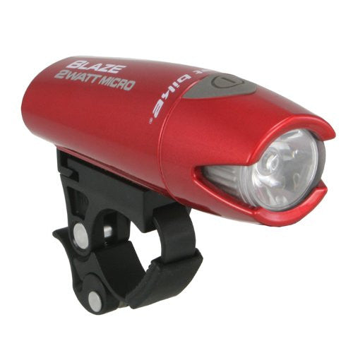 PLANET BIKE BLAZE 2wt MICRO HEADLIGHT RED CHROME