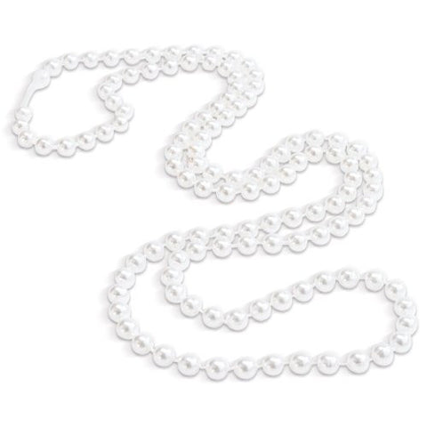 48" WHITE PEARL NECKLACE 1dz