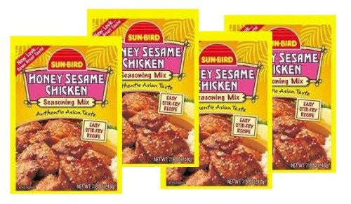 Honey Sesame Chicken Seasoning 0.875 OZ (Pack of 4)