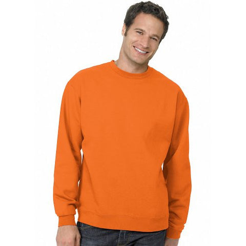 Hanes ComfortBlend Long Sleeve Fleece Crew - p160 (Safety Orange / Large)