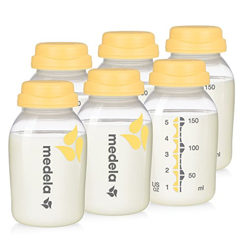 Breast Milk Collection & Storage Set, 5 oz - 6 pcs