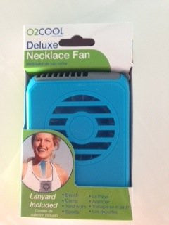 Deluxe Necklace Fan - Blue