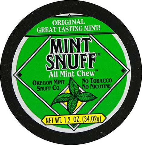 Mint Snuff Chew Can, Original Mint Chew