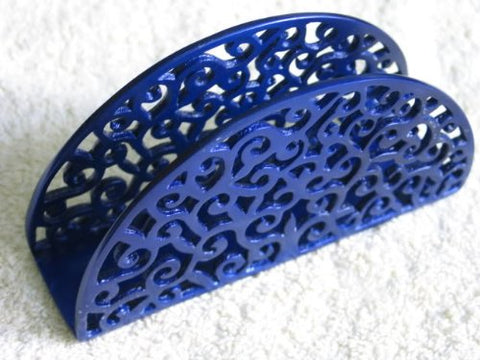 Painted Aluminium Napkin holder - Oriental Blue
