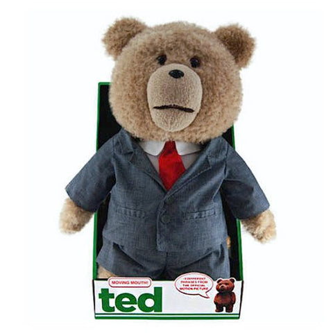 Ted - 16" Plush in Outfits w/ Sound, Rated - R, 12 Phrases (Suit)