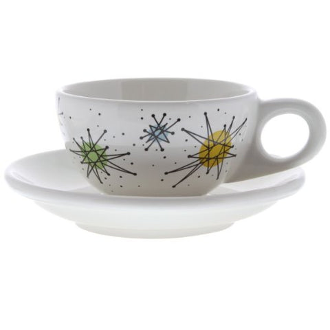 Atomic Cup and Saucer, St/2, Stoneware